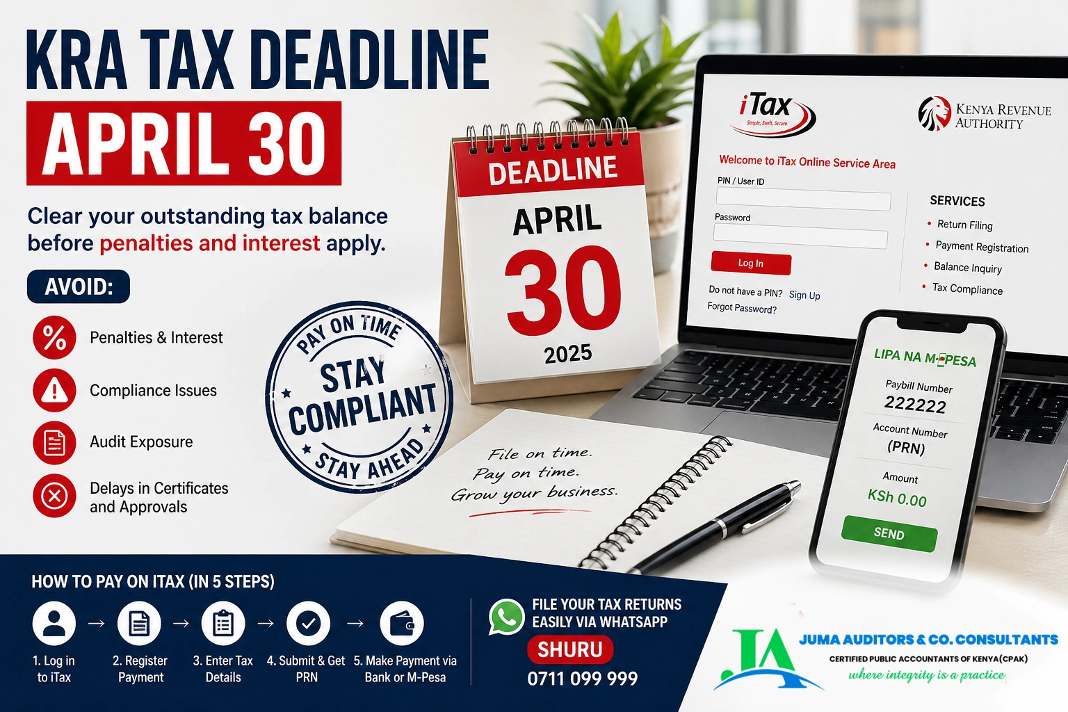 KRA April 30 Tax Clearance Deadline: What Individuals and Businesses Need to Know Before Penalties Apply