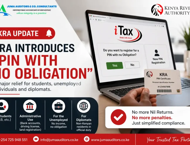 Kra pin with no obligation