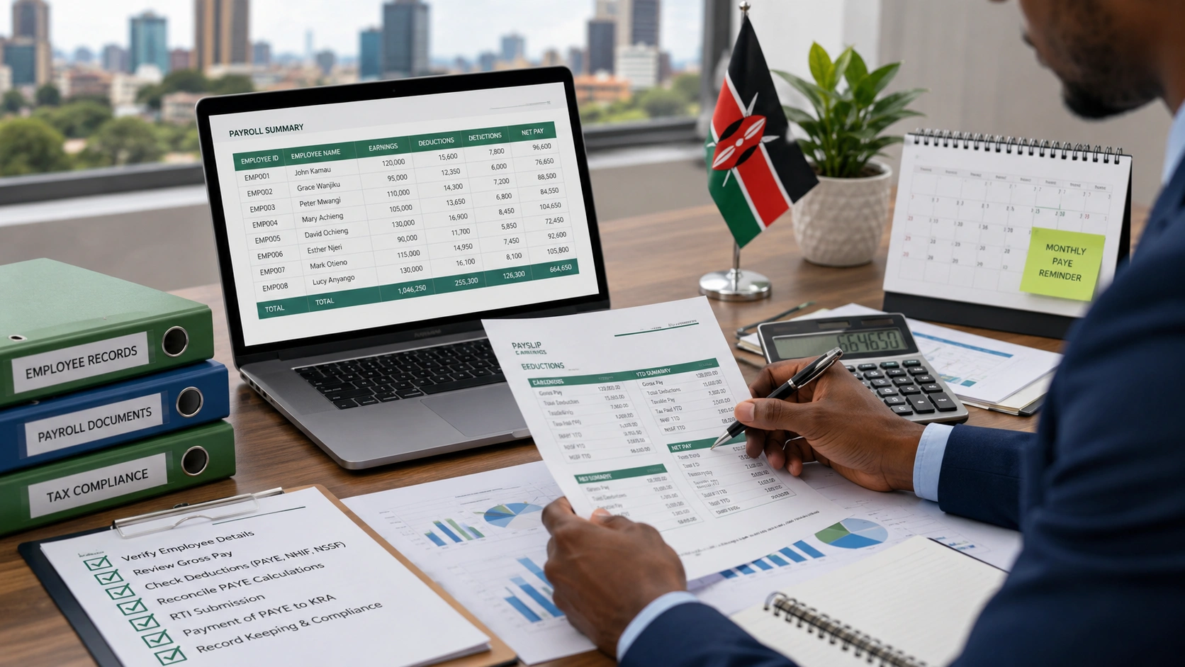 PAYE Compliance Checklist for Kenyan Employers: What to Verify Before the 9th Deadline